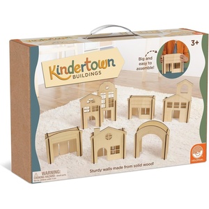 image:imageMindWare Kindertown Buildings Wooden Montessori Building Set  Building Blocks for Toddlers