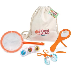 image:imageMindWare Lil Bug Catcher Tool Set  Bug Catcher Kit for Kids Ages 5 amp Up  Includes Backpack Net Magnifying Glass Magnifying Bug Viewer and Tweezers