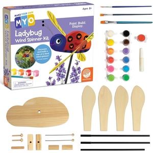 image:imageMindWare Make Your Own Ladybug Wind Spinner Wood Craft Kit  Build amp Decorate for Ages 8 amp Up