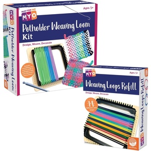 image:imageMindWare Make Your Own Potholder Weaving Loom Kit amp Loops Refill Set  Ages 8 and Up