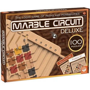 image:imageMindWare Marble Circuit Deluxe Brain Teaser Puzzles  Logic Game for 1 Player  Great Gift for Kids amp Adults  Premium Marble Maze Game with 100 Brain Puzzles  Ages 8