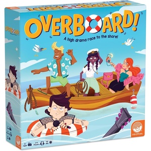 image:imageMindWare Overboard Strategy Board Game for Kids amp Families  Adventurous Dice Game with Boats Passengers amp Cards 24 Players Ages 8