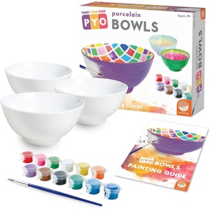 image:imageMindWare Paint Your Own Porcelain Bowls for Kids  DIY Craft Kit Makes 3 Bowls Includes Paint and Brush
