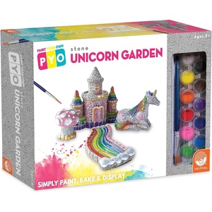 image:imageMindWare Paint Your Own Stone Unicorn Garden  WeatherResistant Garden Rocks Paint Kit for Kids  Includes Paint Brushes and Instructions  Ages 8 and Up