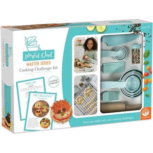 image:imageMindWare Playful Chef Master Series Cooking Kit Safe Creative Challenges for Kids to Explore Cooking Skills Includes 22 Kitchen Tools and 3 Recipes Ages 8