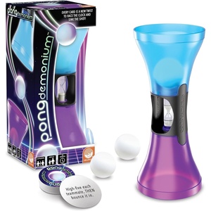 image:imageMindWare Pongdemonium Party Game  FastPaced Action Challenge with Timer Bouncing Ball amp 55 Cards  Hilarious Hot PotatoStyle Game for Ages 6 2 Players