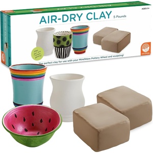 image:imageMindWare Pottery Wheel AirDry Clay Refill 5lbs Natural Brown Sculpting Clay for Kids Bulk Arts and Crafts Material for School or Home Projects Ages 5 and Up
