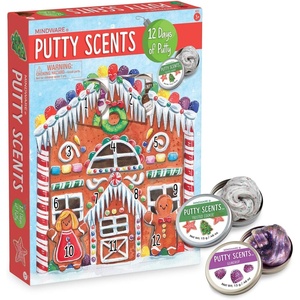 image:imageMindWare Putty Scents Countdown Calendar 12 Days of Scented Putty with 12 Resealable Tins Sensory Fidget Activity for Kids Ages 6 Holiday Advent Gift for Kids