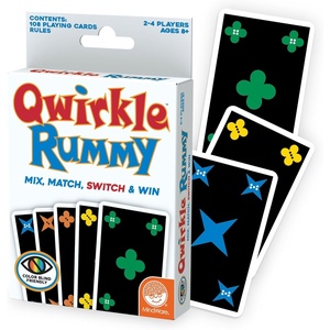 image:imageMindWare Qwirkle Rummy Card Game  Strategy Games for Adults and Family  Fun Family Games amp Party Games for Adults  Match Shapes amp Colors Score Qwirkles to Win  Ages 8 and Up