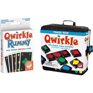 image:imageMindWare Qwirkle Strategy Games Pack of 2  Travel Games Kit Includes Qwirkle Travel and Rummy  Ages 6 and Up