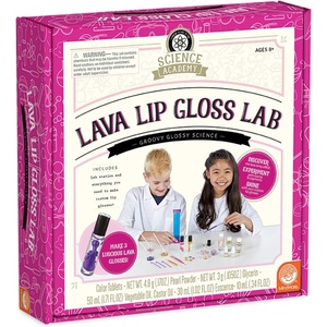 image:imageMindWare Science Academy Lava Lip Gloss Lab  33 Piece Lip Gloss Making Kit  Make 3 DIY Lip Glosses
