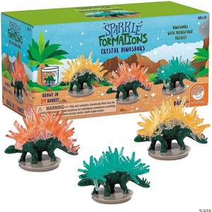 image:imageMindWare Sparkle Formations Grow Crystal Dinosaurs Science Kit  Grow Your Own Shimmering CrystalCovered Dinosaurs HandsOn STEM Experiment for Kids Ages 8