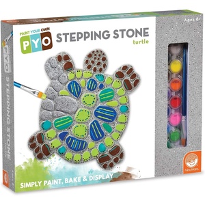 image:imageMindWare Turtle Stepping Stone Kit Paint Your Own Stepping Stones for Kids Craft Kit Includes Paint Brushes and Instructions