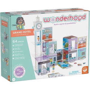image:imageMindWare Wonderhood Corner Shops 44 Piece Building SetGrand Hotel 64 piece set