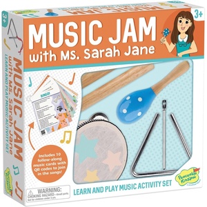 image:imageMusic Jam with Ms Sarah Jane  Kids Music Activity Set with Rhythm and Movement Games Ages 3
