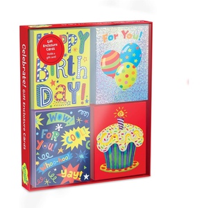 image:imagePeaceable Kingdom Celebration Enclosure Card Assortment Colorful Greeting Cards With Matching Envelopes For Birthdays Parties Congratulations Thank You Notes Blank Inside For Writing 20 Card Set