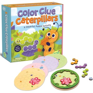 image:imagePeaceable Kingdom Color Clue Caterpillars  Magnetic Puzzles for Kids Ages 4 and Up