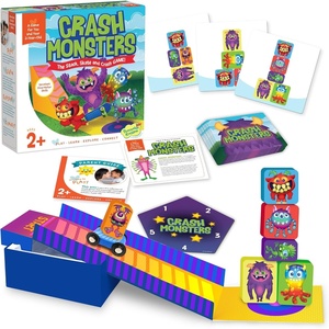 image:imagePeaceable Kingdom Crash Monsters Toddler Game  Learning Toys for 2 Year Olds and up Preschool Games Toddler Board Games  Develops Fine Motor Skills Color Matching Stacking Blocks