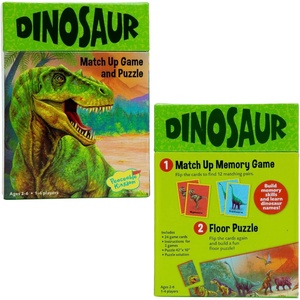 image:imagePeaceable Kingdom Dinosaur Memory Matching Game 24 Cards  2 in 1 Educational Activity Gift for Toddlers and Kids Ages 26  DinosaurDinosaur