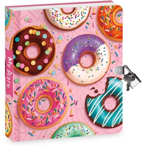 image:imagePeaceable Kingdom Donut Diary 625 Lock and Key Lined Page Diary for Kids