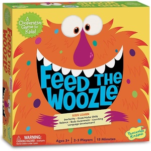 image:imagePeaceable Kingdom Feed the Woozle Cooperative Game for 2 to 5 Kids Ages 3  Learn Social Skills While Completing Physical Challenges