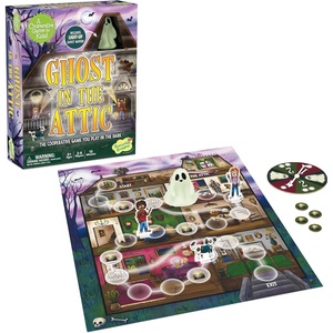 image:imagePeaceable Kingdom Ghost in the Attic  Cooperative Board Game for Family Game Night  Unique GlowintheDark Board Game  Great for Kids Ages 5 amp Up