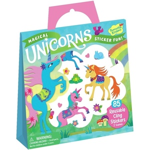 image:imagePeaceable Kingdom Magical Unicorns Sticker Fun Reusable Sticker Tote