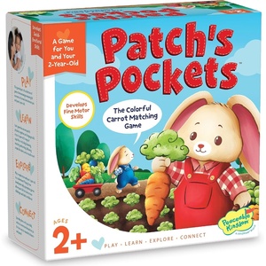 image:imagePeaceable Kingdom Patchs Pockets Color Matching Game for Toddlers  Fun Bunny amp Carrot Game  Develops Fine Motor Skills amp Color Recognition in 2 Year Olds