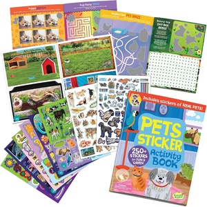 image:imagePeaceable Kingdom Pets Sticker Activity Book  200 Colorful Stickers 38 Pages of Coloring Puzzles amp Reusable Puffy Sticker Scenes for Ages 3