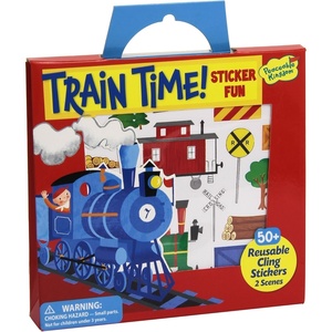 image:imagePeaceable Kingdom Press Sticker Fun Train Time Reusable Sticker Tote