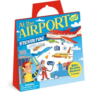 image:imagePeaceable Kingdom Sticker Fun At the Airport Reusable Sticker Tote