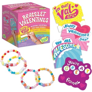 image:imagePeaceable Kingdom Valentines Box for Kids Valentines Day Box Kit for Valentines Cards for Kids Classroom  Rainbow Mailbox KitFriendship Bracelet Valentines