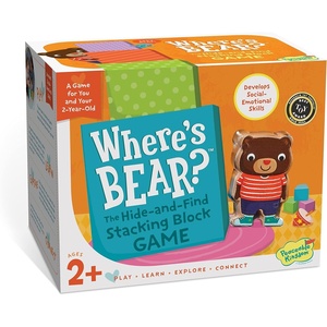 image:imagePeaceable Kingdom Wheres Bear The Hide and Find Stacking Block Game for 2 Year Olds