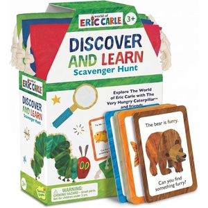image:imagePeaceable Kingdom World of Eric Carle Discover and Learn Scavenger Hunt Game Interactive Toddler Learning Cards for Colors Shapes and Numbers Educational Activity Ages 3