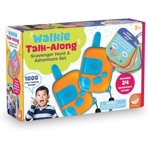 image:imageWalkie TalkAlong Scavenger Hunt amp Adventure Set  2 Rugged Walkie Talkies 1000 ft Range  24 Mission Cards  Outdoor Backyard Games for Kids Ages 3