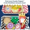image:imageFoodie Fidget Squishy Burger Basket Big 19 Piece Sensory Toy Set with Slime Buns Stretchy Food Pieces Calming Quiet Toys for Kids Ages 5