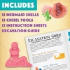 image:imageMindWare Dig It Up Discoveries Mermaids  Dig Kits for Kids with 12 Sea Shells Each with a Mermaid Toy Inside 12 Chiseling Tools and Instructions  Ages 4 and Up