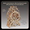 image:imageMindWare Gearjits Clock  3D Wooden Mechanical Model Kit for Teens and Adults Build Your Own Working Clock witj Moving Gears