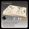 image:imageMindWare Gearjits Clock  3D Wooden Mechanical Model Kit for Teens and Adults Build Your Own Working Clock witj Moving Gears