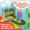 image:imageMindWare Konvertibles Transforming Wooden Trucks  2Piece FlipampChange Vehicle Set with CarryAlong Box that Becomes 3D Road Scene Toddler Toy for Ages18Months