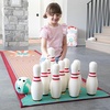 image:imageMindWare Oh So Fun Deluxe Bowling Pins Ball amp Rug Set  Safe amp Fun Foam Bowling Set for Kids Ages 3 amp Up
