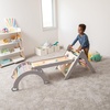 image:imageMindWare Oh So Fun Deluxe Wooden Montessori Toddler Climbing Set with Pikler Triangle Ramp Slide Arch amp Bean Bag Toss