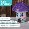image:imageMindWare Paint Your Own Fairy Mushroom House Light  Craft Kit Includes 2 Tea Lights Paint Brushes and Instruction Guide