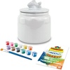 image:imageMindWare Paint Your Own PYO Cat Treat Jar Craft Kit for Kids  Includes Porcelain Treat Jar Paint Brushes and Instructions
