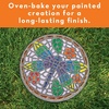 image:imageMindWare Paint Your Own Stepping Stone Dragonfly  Paint Your Own Stepping Stones for Kids Craft Kit Includes Paint Brushes and Instructions