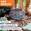 image:imageMindWare Paint Your Own Stepping Stone Dragonfly  Paint Your Own Stepping Stones for Kids Craft Kit Includes Paint Brushes and Instructions
