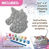 image:imageMindWare Paint Your Own Stepping Stone Unicorn  Kit Includes Weather Proof Stone Paint and Brushes