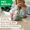 image:imageMindWare Paint Your Own Stone Decor Box Turtle  DIY Craft Kit for Kids Includes Weather Resistant Stone Paints and BrushesBox Turtle