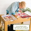image:imageMindWare Sensory Sprouts Sensory Table Sturdy Wooden Activity Table with 3 Sensory Bins Cups and Hooks for Tactile Play Indoor or Outdoor Use for Kids Ages 3 Sensory Play Gift for Kids
