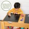 image:imageMindWare Sensory Sprouts Sensory Table Sturdy Wooden Activity Table with 3 Sensory Bins Cups and Hooks for Tactile Play Indoor or Outdoor Use for Kids Ages 3 Sensory Play Gift for Kids